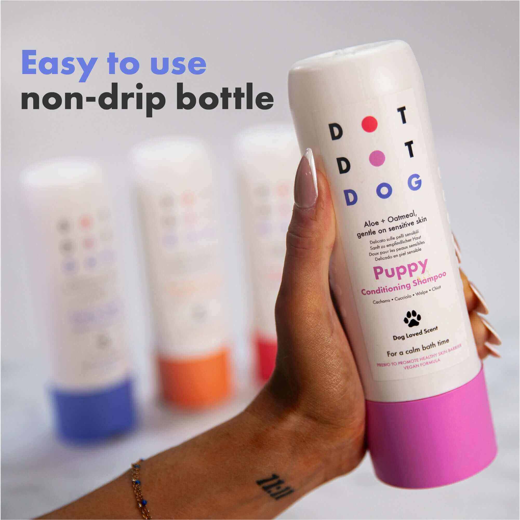 Easy to use no drip shampoo bottle