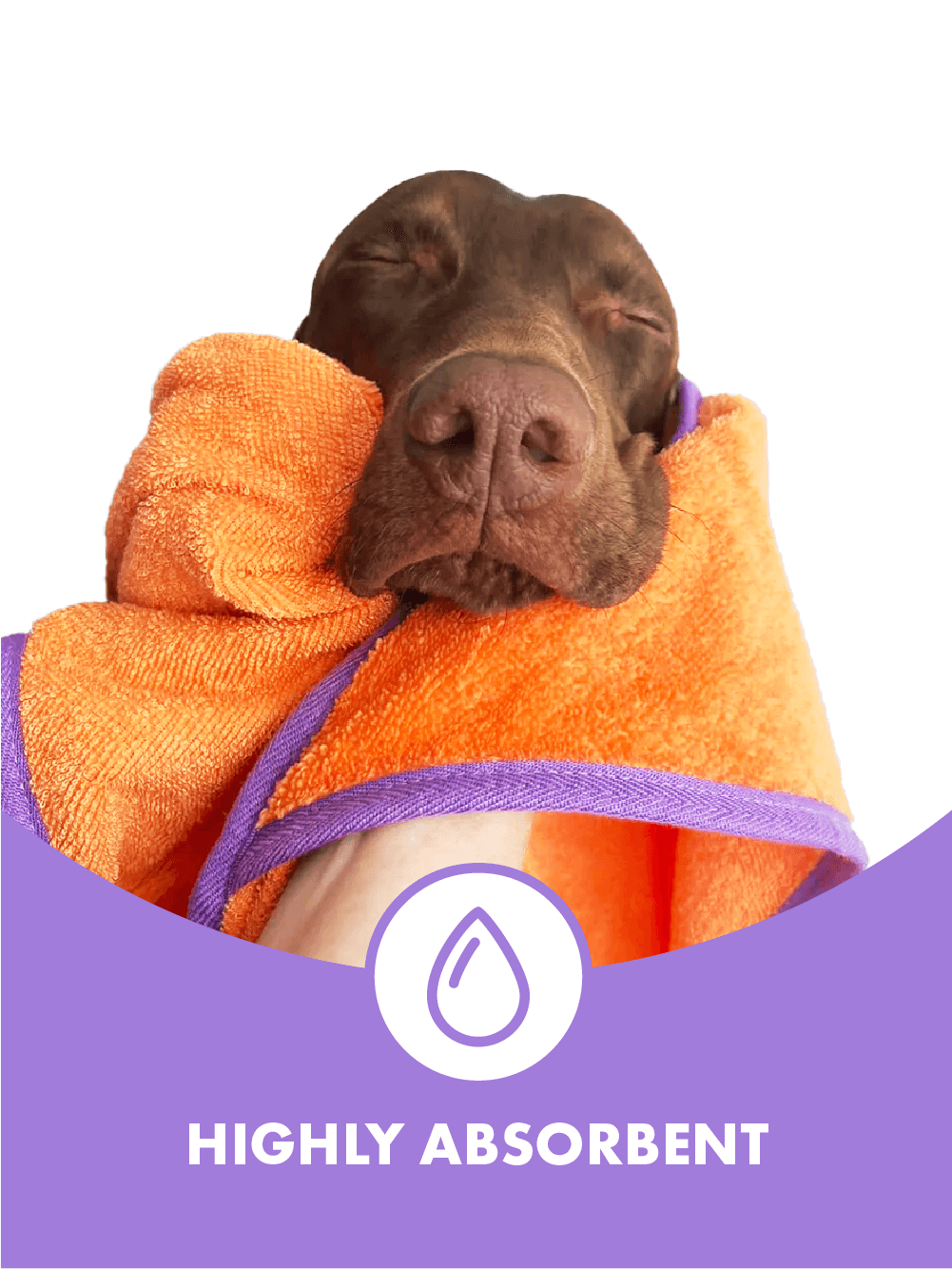 Bamboo dog bath towel, highly absorbent, quick drying, best dog bath towel